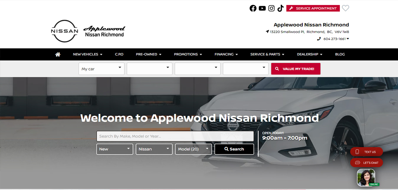 Applewood Nissan Richmond dealership
